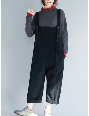 Casual Pockets Two Wearable Harem Jumpsuits