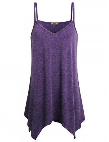Casual Solid Strap V-Neck Tank Tops For Women