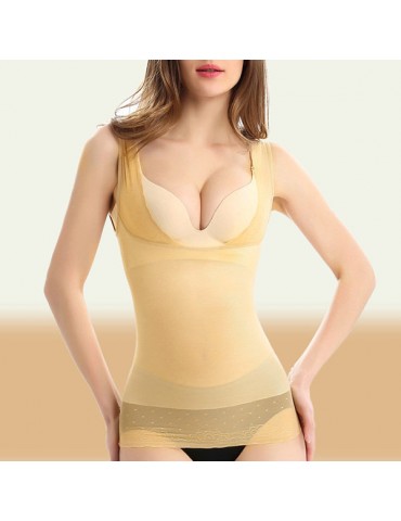 Sexy Comfy Ice Silk  Seamless Adjustment Push Up Breathable Thin Shapewear For Women