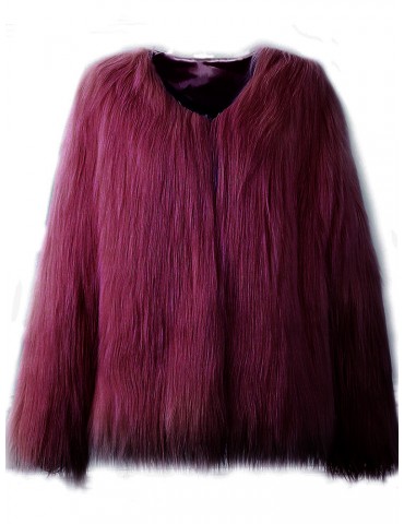 Casual Loose Warm Women Faux Fur Coats