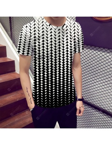 Summer New Youth Men'S 3D Printing T-shirt Short Sleeve