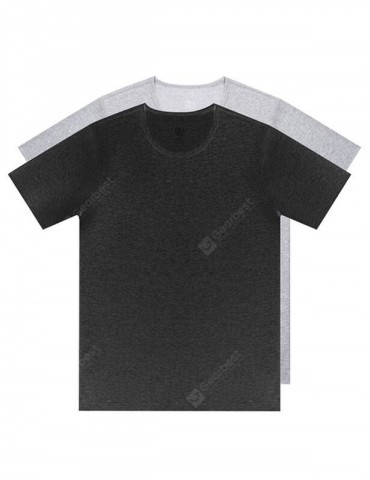 90fen Men Antibacterial Leisure Soft T-shirt 2pcs