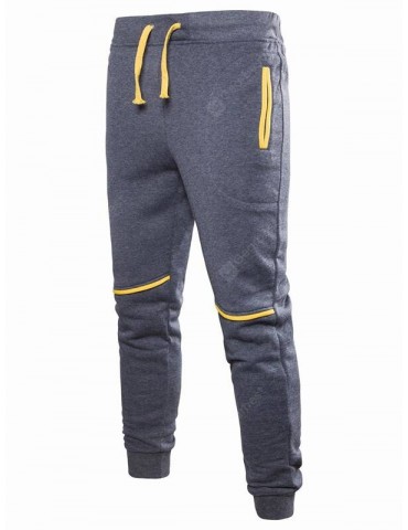 Male Stylish Solid Color Drawstring Sports Pants