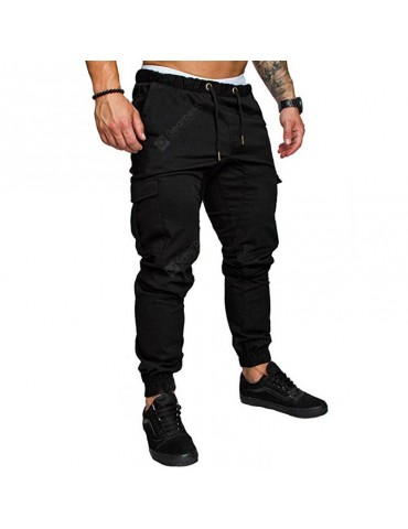 Men's Fashion Casual Tether Elastic Sports Pants Trousers
