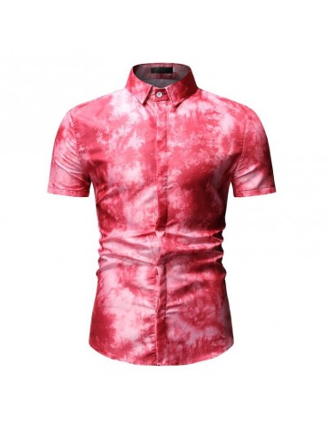 Men'S Shirt Casual Print Short Sleeve Shirt