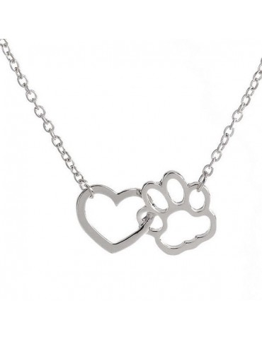 Heart Claw Hollow Out Pendant Necklace