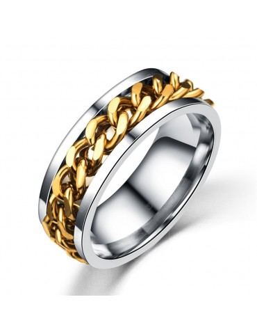 Best Ring For Man Gift The Rings For Women and Men Unisex 316L Eternity Titanium Stainless Steel Men Chain Ring
