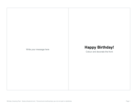 Preview of the first page of Card template (PDF)